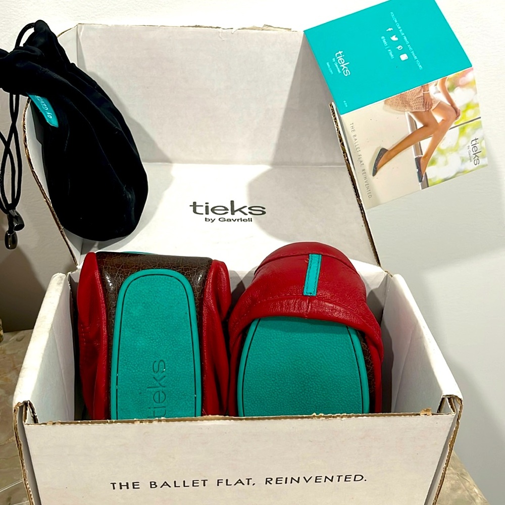 Tieks!!!! Only worn once! size 8